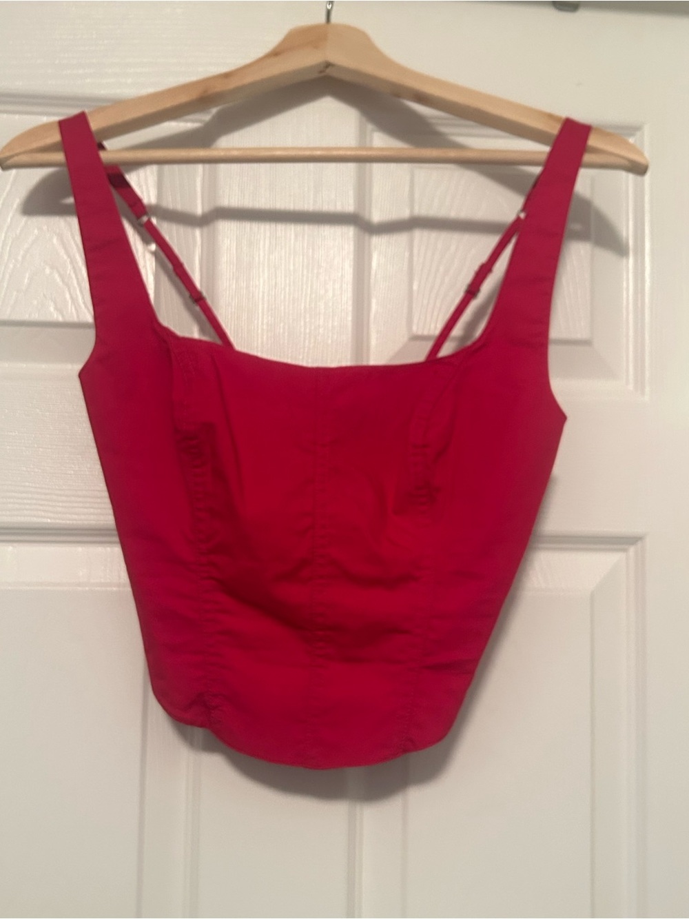 Abercrombie & Fitch pink crop top